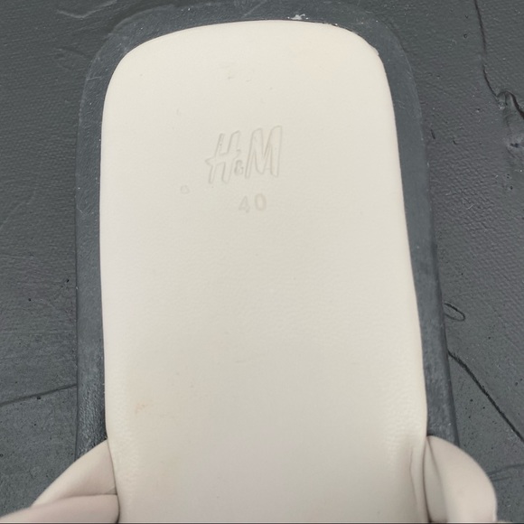 New H&M Sand Tan Braided Slides 8.5 / 40. - New With Tags - Picture 6 of 11